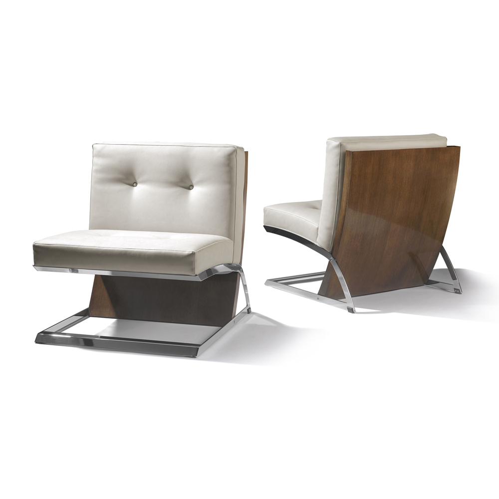 Contemporary occasional chair, modern living room chair, Barcelona chair