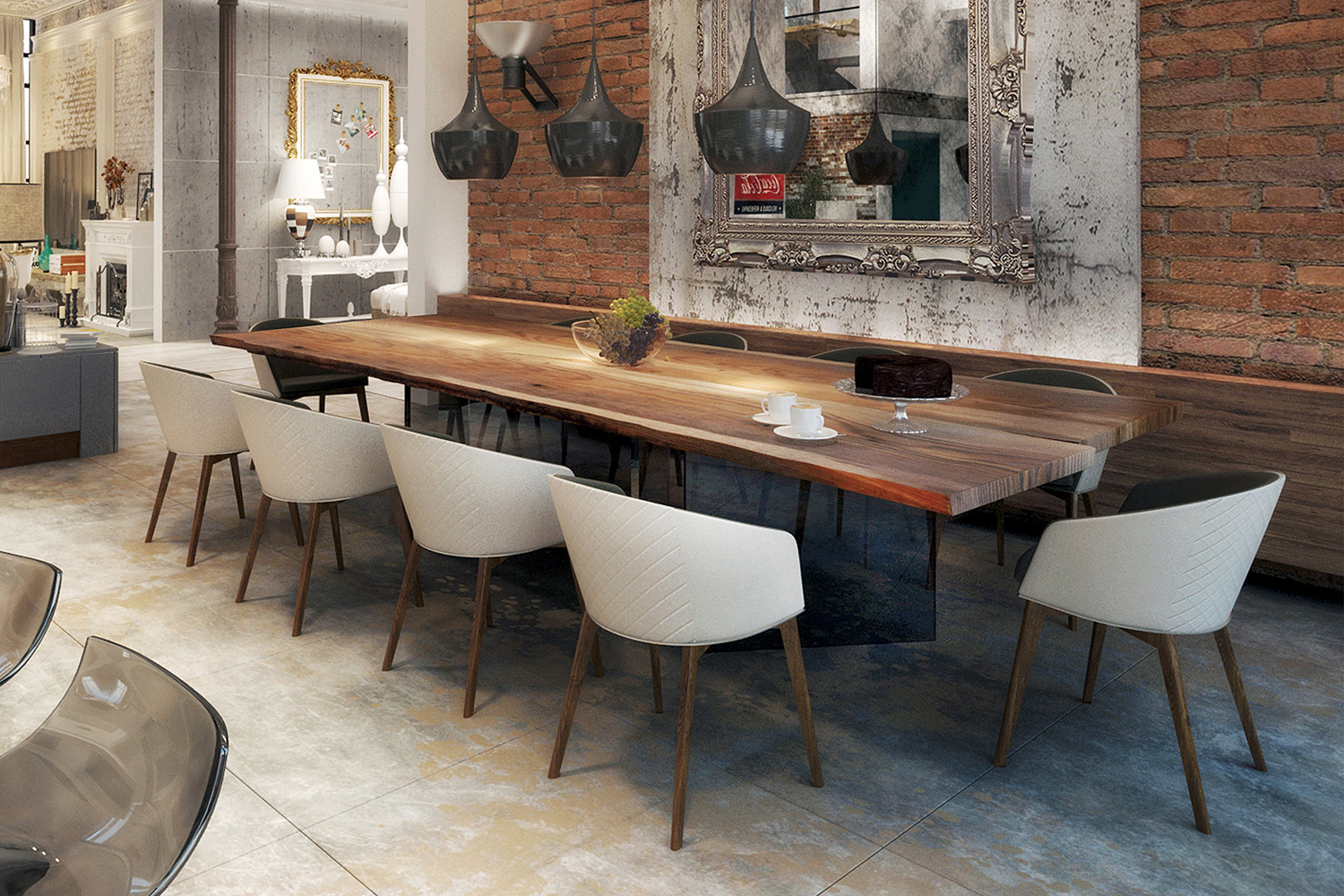 modern wood dining room sets